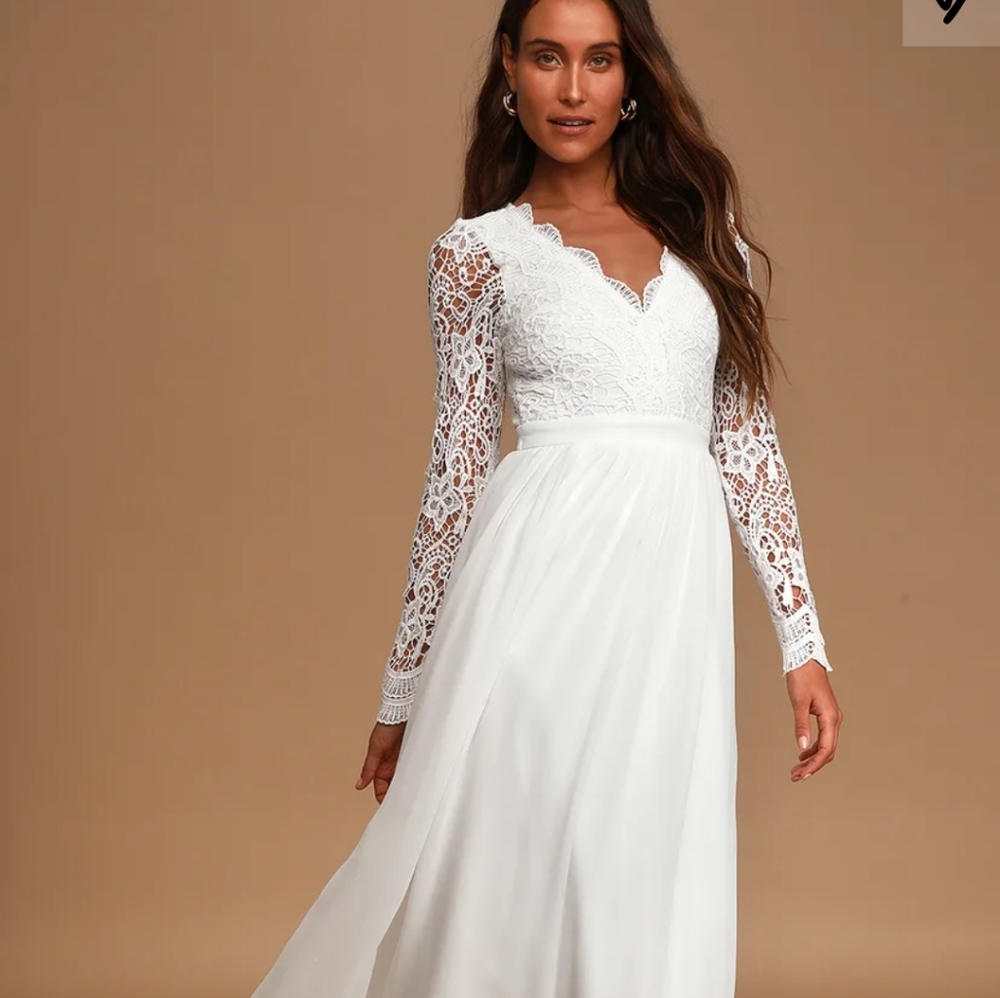 Lulu whiye maxi dress